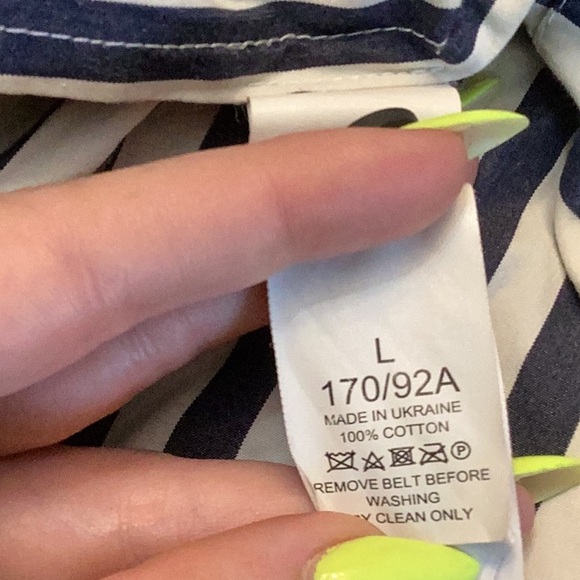 Julia Stripe Midi Shirtdress - NO BELT - Picture 6 of 6